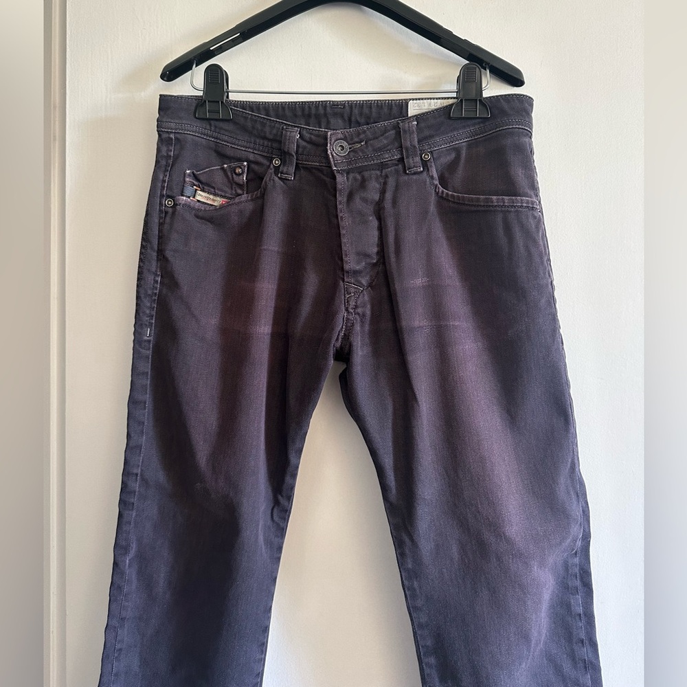 Diesel Purple/Blue Darron Distressed Designer Denim Stretch Jeans size 29 - Picture 3 of 8
